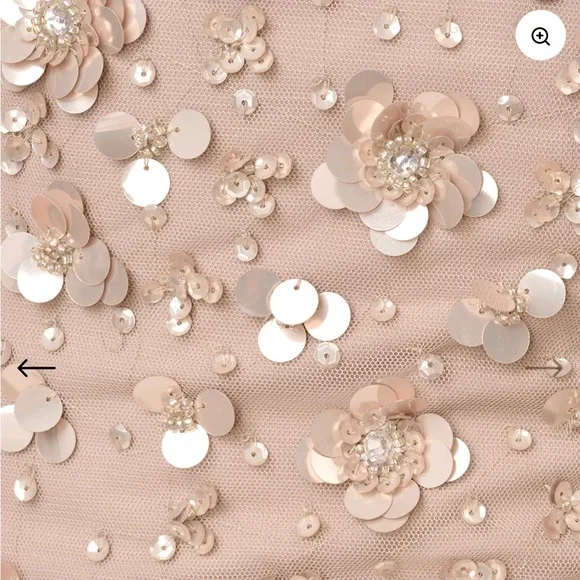 Adrianna Papell NWT off shoulder size 14 gown - Picture 5 of 16